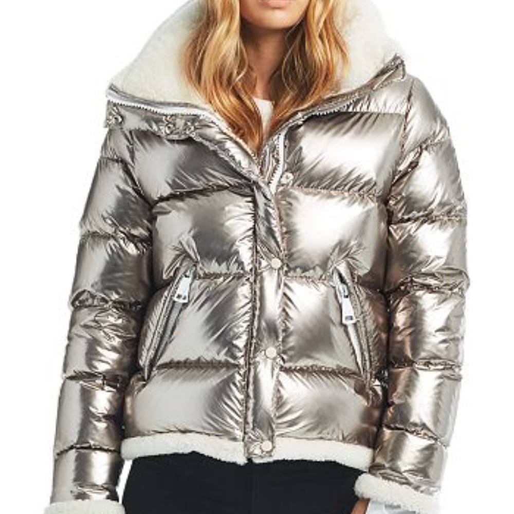 SAM. Gigi Shearling Trim Down Jacket